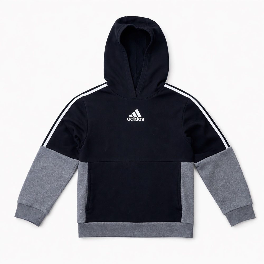 Adidas Kids Hoodie in Black and Gray